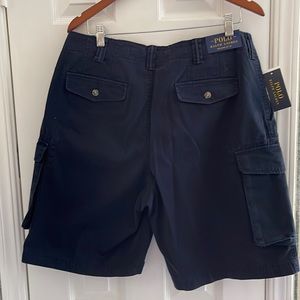 NWT Polo Ralph Lauren Relaxed Fit Cargo Shorts, Size M/L, Navy